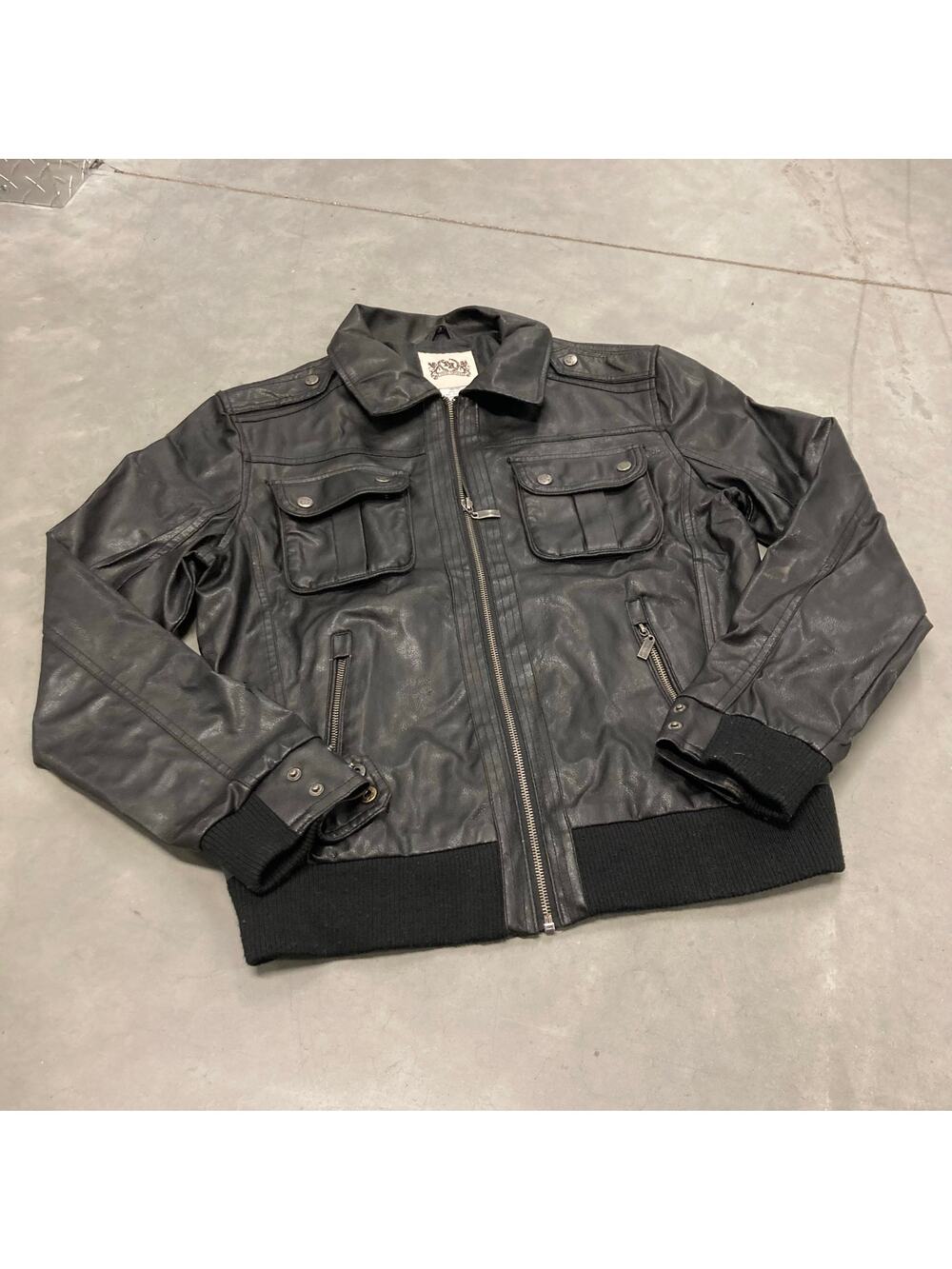 Vintage toxic hazard leather jacket